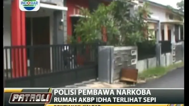Polisi Pembawa Narkoba, Rumah AKBP Idha Terlihat Sepi