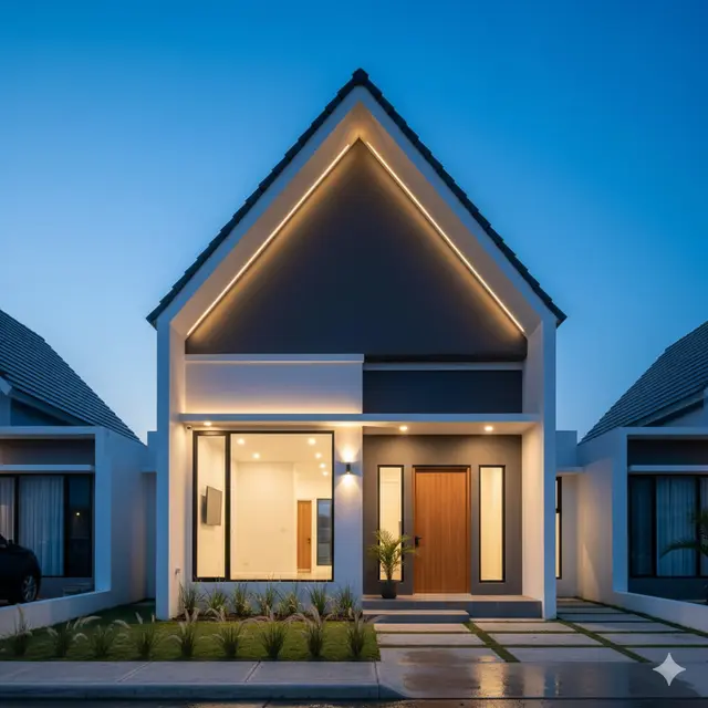 7 Gambar Rumah Sederhana 6x12 Atap Limas Desain Modern, Inspirasi Hunian Nyaman dan Elegan