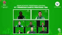 Pencatatan perdana saham PT Trimegah Karya Utama Tbk/Ultra Voucher (Dok: Ultra Voucher)