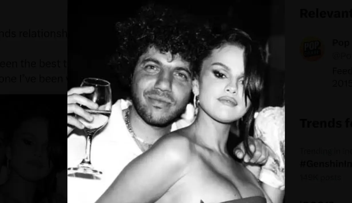 Selena Gomez mengonfirmasi berpacaran dengan Benny Blanco (doc: Pop Crave)