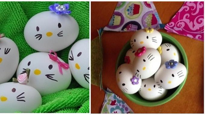 DIY Telur Hias  Hello  Kitty  Untuk Paskah Lifestyle 