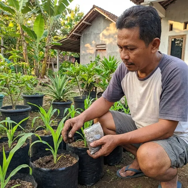 Cara Menanam Sorgum di Polybag
