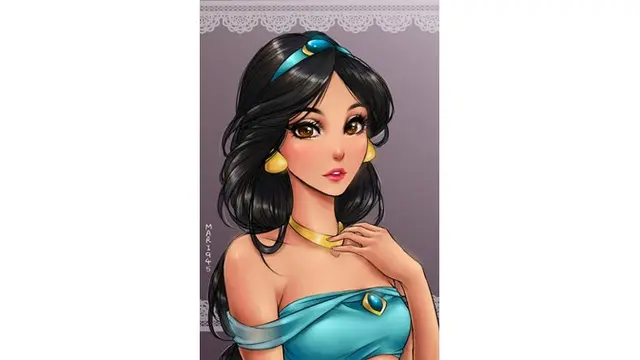 7 Karakter Putri Disney Ini Diubah Jadi Anime, Beda Banget