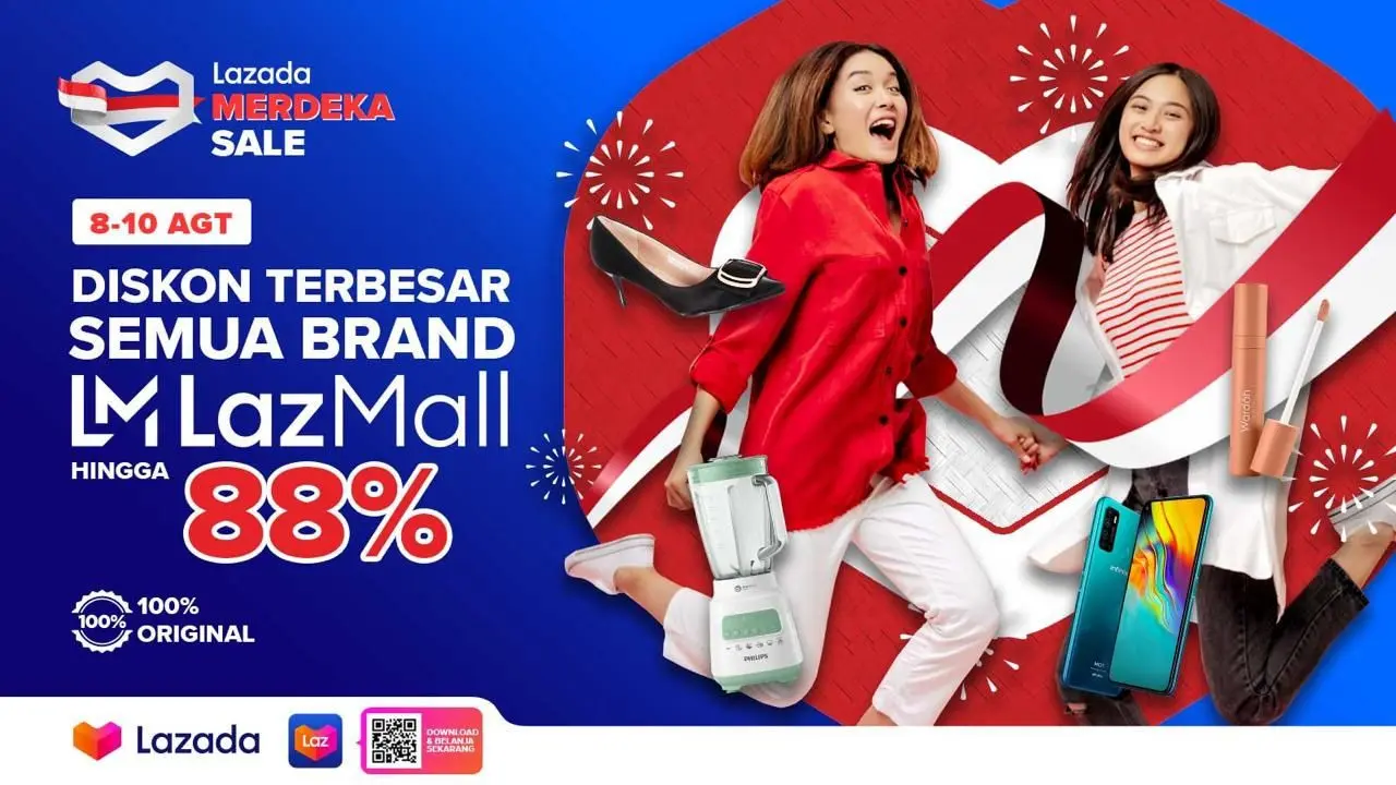 Lazada kembali hadirkan festival belanja yang  seru dan menarik di bulan kemerdekaan Republik Indonesia.