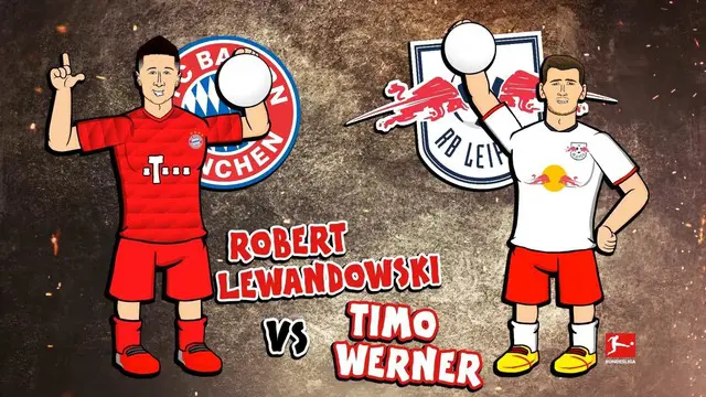 Berita video Rap Battles 2 striker berbahaya yaitu Robert Lewandowski vs Timo Werner. Keduanya akan berjumpa di laga bigmatch akhir pekan nanti, Bayern Munchen vs RB Leipzig pada Minggu 10 Februari 2020.