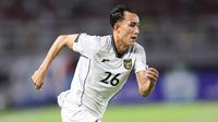 Penyerang Timnas Indonesia, Miliano Jonathans, beraksi dalam FIFA Matchday melawan Lebanon di Stadion Gelora Bung Tomo, Surabaya, Senin (8/9/2025). (Bola.com/Abdul Aziz)