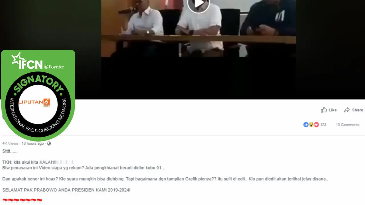 Cek Fakta - Video Liputan6 dipelintir untuk sebarkan hoaks