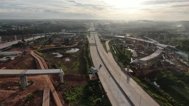 Proyek Jalan Tol Jakarta-Cikampek II Selatan terdiri dari tiga paket pekerjaan utama. (Foto: Jasa Marga)