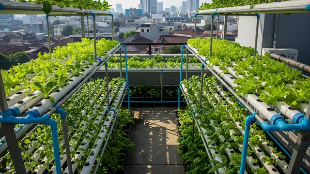 Kebun Sayur Hidroponik Estetik