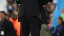 Kontrak Ancelotti sendiri masih ada hingga 2024. Itu berarti, dirinya masih bisa bertahan satu tahun lagi di Santiago Bernabeu. Ancelotti bertekad membalas kegagalan di musim ini di musim depan. "Musim depan saya masih akan ada di sini untuk berjuang memenangkan Liga Champions lagi," kata dia. (AFP/Oli Scarff)