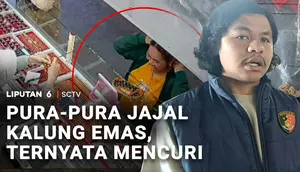 Pura-Pura Jajal Kalung Emas, Ternyata Mencuri