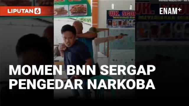 Praktek jual beli narkoba terjadi di daerah perbatasan negara Indonesia-Malaysia. Tim Gabungan BNN melakukan pengintaian dan berhasil menyergap sejumlah pelaku yang akan mengambil paket narkoba dari Malaysia lewat jalur tikus.