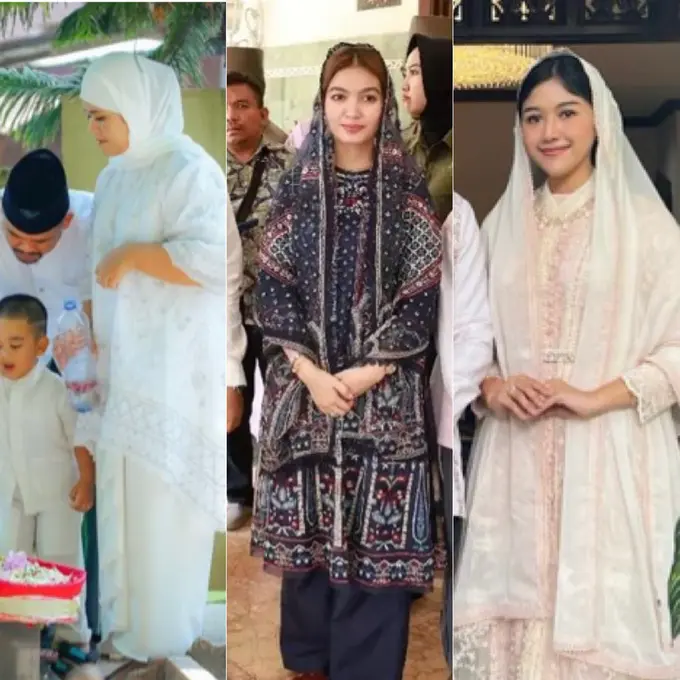 Penampilan keluarga Jokowi saat lebaran