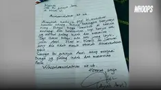 Selain menulis tentang keadaan anaknya, sang ayah tak lupa menyanjung guru tersebut.