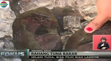 Pantai Marina, Manado terkenal dengan kuliner rahang ikan tuna bakar yang lezat.