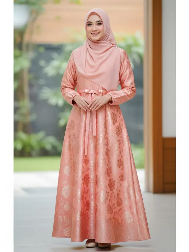 Inspirasi Gamis Warna Lembut untuk Ibu Muda (Image by Gemini AI)