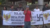 Pemuda Hindu menolak wisata syariah Bali (Dewi Divianta/Liputan6.com)