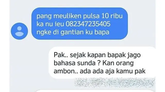 6 Chat Penipu Ngaku Jadi Ayah Ini Bikin Geleng Kepala
