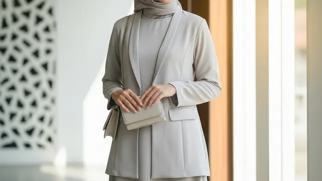 Model Gamis Minimalis untuk Pengajian (Image by Gemini AI)