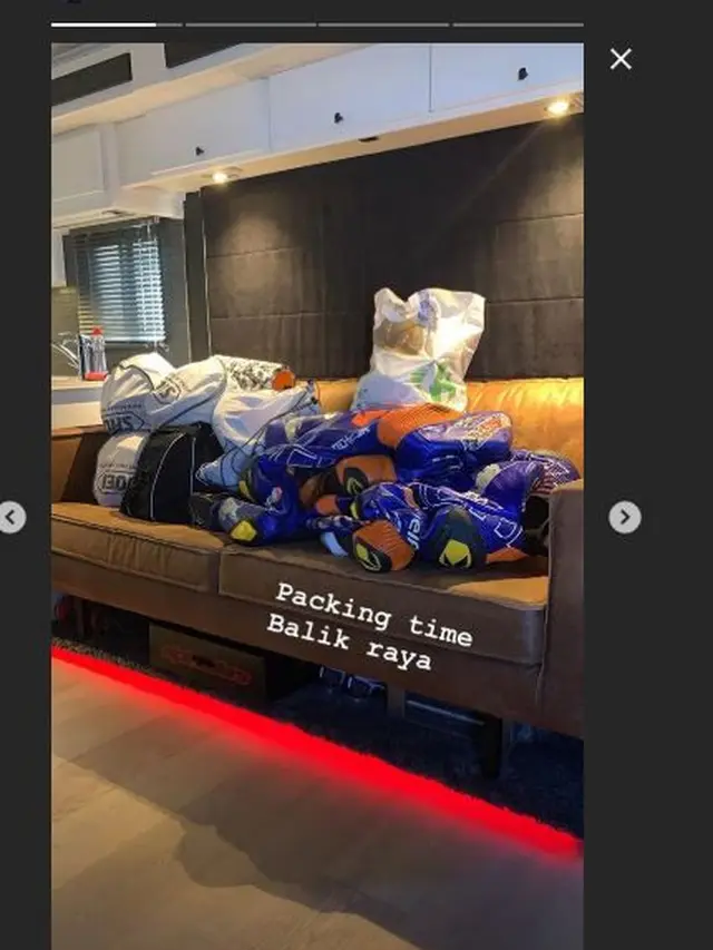 Instagram Storu Hafizh Syahrin soal mudik lebaran