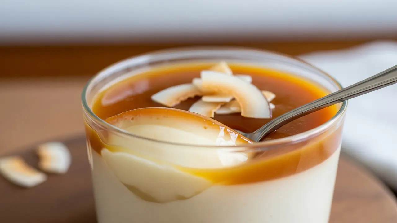 Puding Roti Karamel Santan