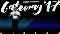 Jack Ma ketika berbicara dalam perhelatan Gateway '17 di Detroit pada Juni lalu. (Sumber xinhuanet.com)