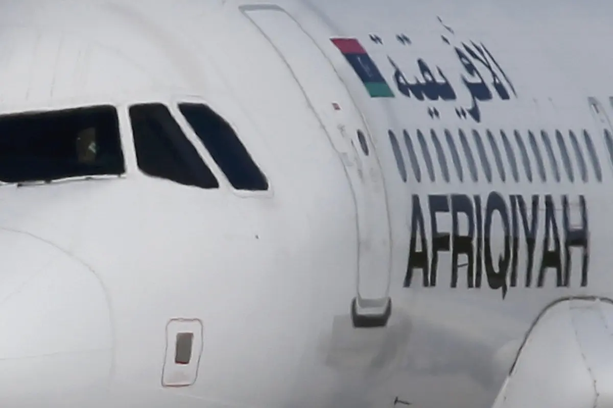 Kapal terbang yang terlibat pembajakan pesawat Libya. (Reuters)