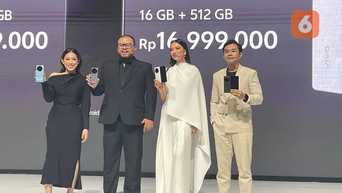<p>Vivo Indonesia meluncurkan HP layar lipat pertamanya di Indonesia, Vivo X Fold3 Pro. (/ Agustin Setyo Wardani)</p>