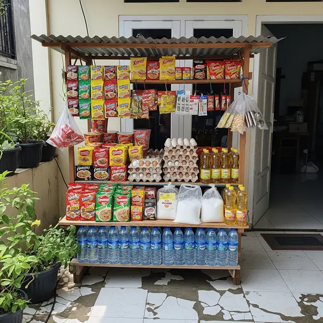 Ide Stand Jualan di Teras Rumah (AI)