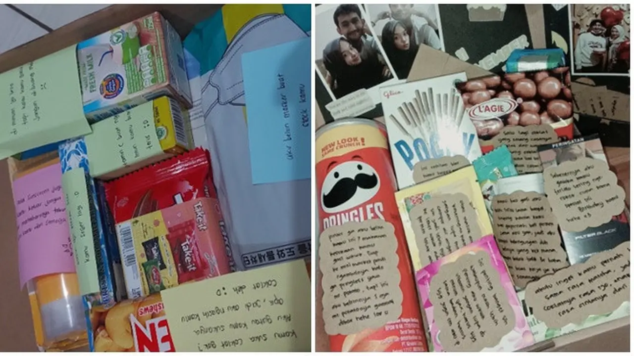 6 Potret Kado Untuk Pacar Ditempeli Surat Ini Penuh Usaha Tapi Romantis