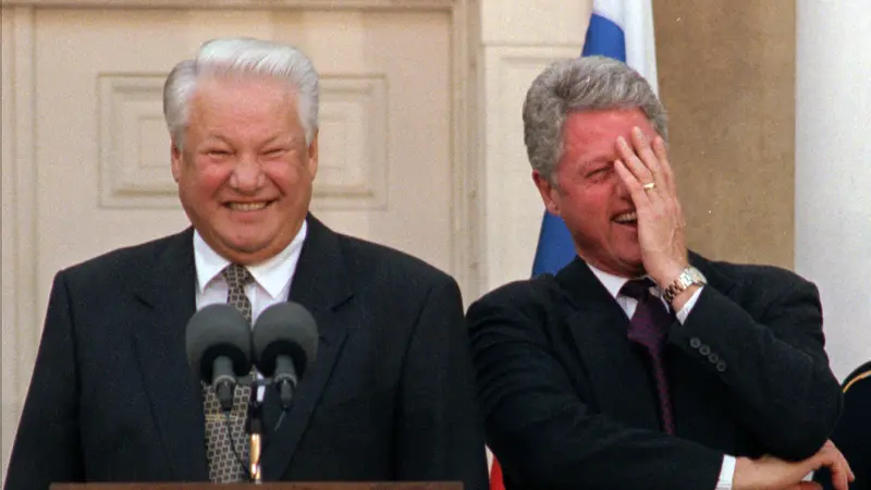 Boris Yeltsin & Bill Clinton