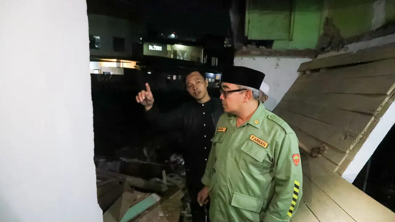 wali kota bandung tinjau banjir
