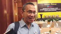 Anggota Badan Regulasi Telekomunikasi Indonesia, I Ketut Prihadi di seminar Indonesia Technology Forum di Jakarta, Selasa (7/3/2017). (Liputan6.com/Agustinus M Damar)