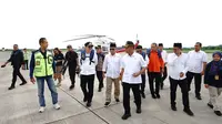 Menteri Koordinator Bidang Pembangunan Manusia dan Kebudayaan (Menko PMK), Muhadjir Effendy, meninjau langsung kesiapan Bandara Banyuwangi menyambut pemudik (Istimewa)