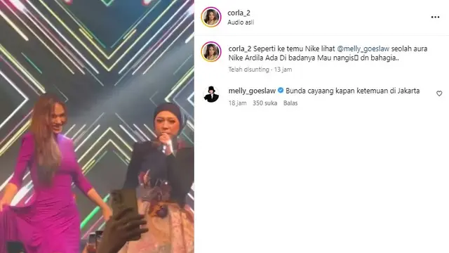 Bunda Corla - Melly Goeslaw (Foto: Instagram/@corla_2)
