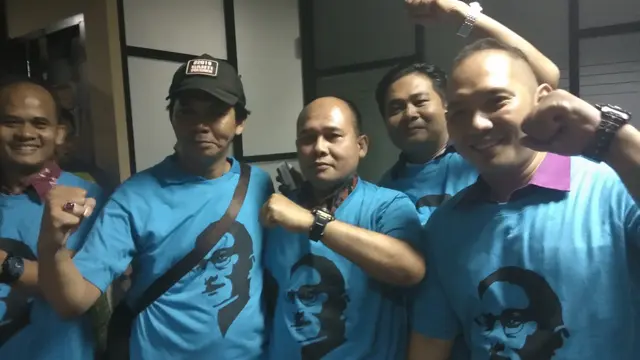 Relawan yang pernah membela Jokowi pada Pilpers 2014 kini mendukung Prabowo-Sandiaga. (Liputan6.com/Ady Anugrahadi)