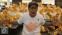 Nugie saat menghadiri jumpa pers kampanye populasi harimau di Senayan City, Jakarta, Jumat (29/7). WWF-Indonesia #DoubleTigers menggugah kepedulian publik akan populasi dan konservasi harimau. (Liputan6.com/Herman Zakharia)