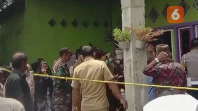 Rumah IRT yang ditemukan tewas gantung diri usai cekoki anaknya racun rumput (Liputan6.com/Fauzan)