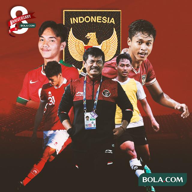 Timnas Indonesia - Salman Alfarid, Muhammad Iqbal, Alfriyanto Nico, Dzaky Asraf dan Indra Sjafri