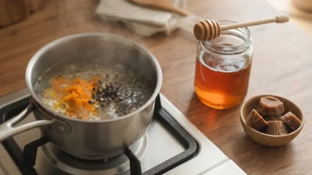 Cara Membuat Minuman Kunyit dan Lada Hitam