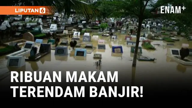 Ribuan Makam Terendam Banjir Di Padang, Papan Nisan Mengapung