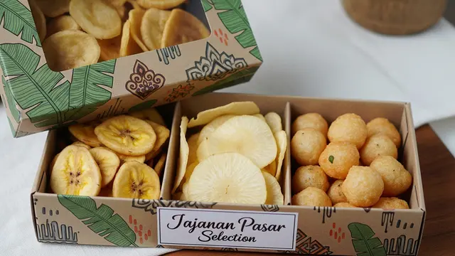 Kreasi Jajanan Pasar dalam Kemasan Kotak Kecil Karton