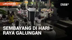 Ratusan Umat Hindu Sembahyang Bersama Peringati Hari Raya Galungan