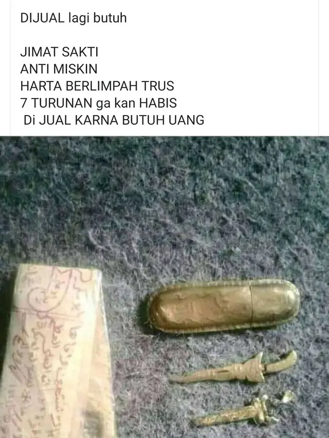 6 Benda Nyeleneh yang Dijual di Facebook Ini Bikin Tepuk Jidat