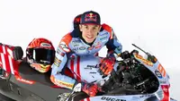 Marc Marquez pada acara launching tim Gresini Racing pada MotoGP 2024. (Gresini Racing)
