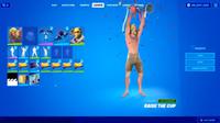 Emote Raise the Cup dalam gim Fortnite. (Dok. FORTNITE Intel)