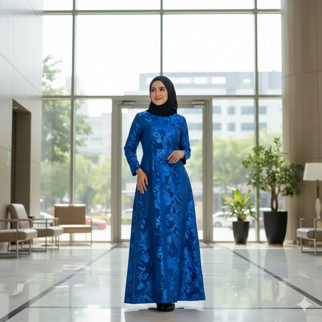 Model Baju Batik Syar'i Sutra Elegan