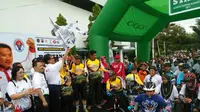 Peserta Gowes Nusantara di Bontang Membludak