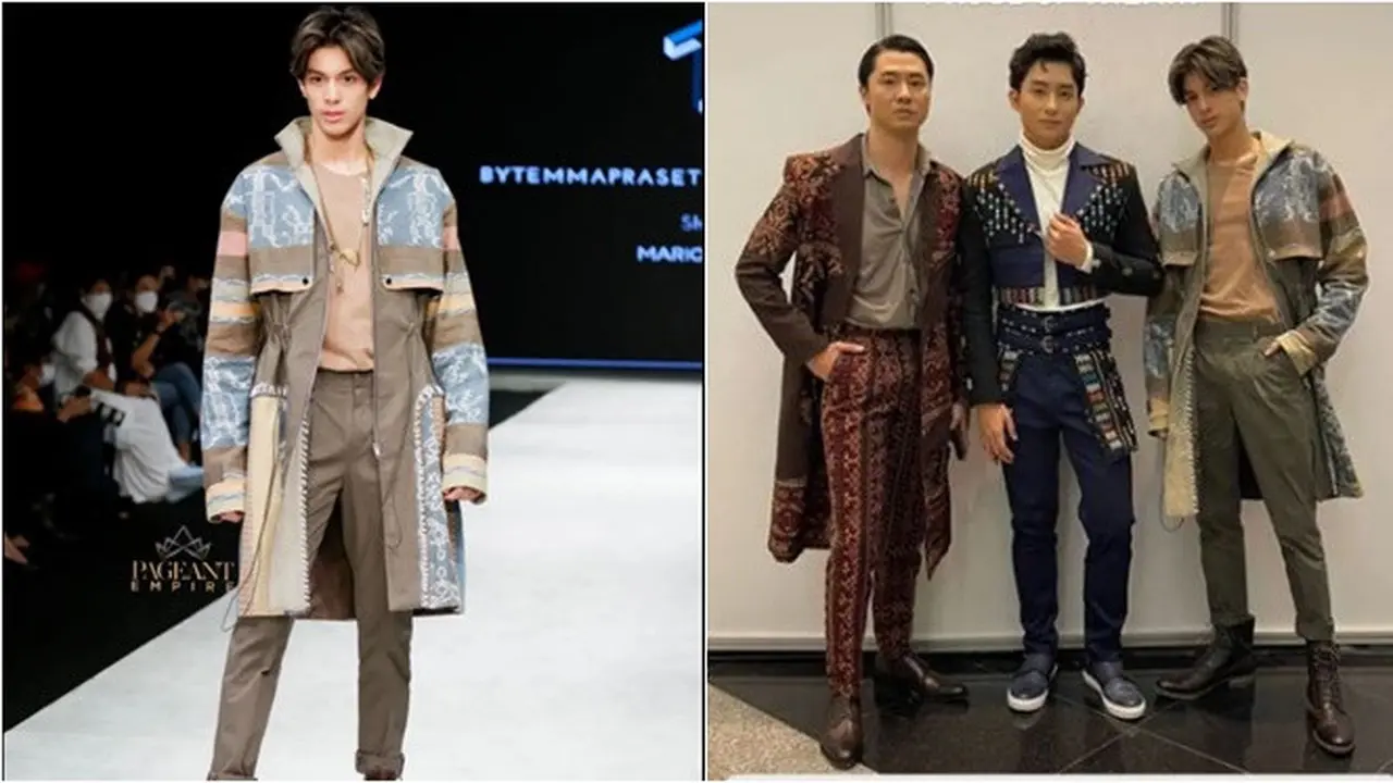 6 Potret Eddy Meijer Anak Maudy Koesnaedi Jadi Model Indonesia Fashion Week 2022