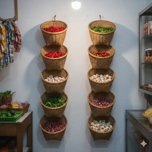 Desain Rak Gantung Warung  Hemat Tempat